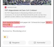 Schwachsinns-Kommentar auf Okuna. Rassistisch außerdem. Und schreiben kann der applaudierende Okuna-Nutzer auch nicht. Der Mann heißt Lindner.